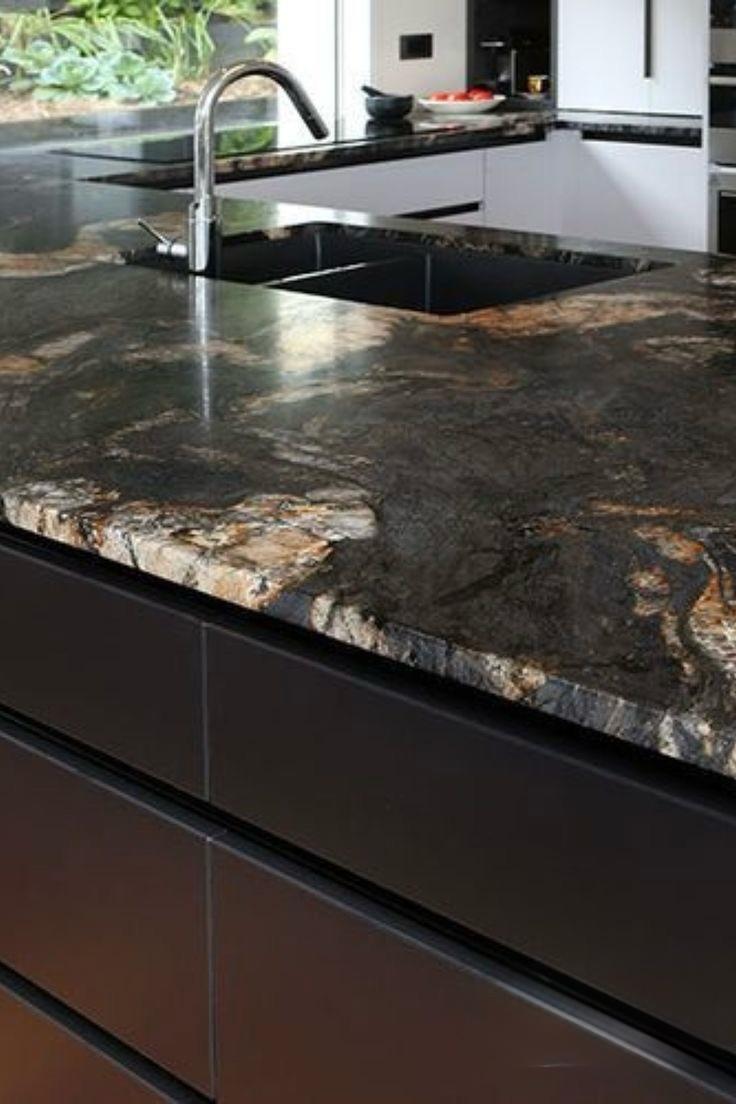 Black Fusion Granite Countertop & Island